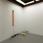 Paul Greedy 
Om, 2016 
wood, copper, piano wire, magnets, electronics, digital sine tones