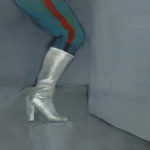 Boot 1, 2013 
Oil on canvas paper, 24 x 12 cm