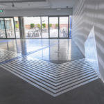 Surface Tension
single video channel, splitter, two projections, chromakey tape, reinforced adhesive aluminium, vinyl
28 February—28 April 2017
UTS Art, University of Technology Sydney
documentation: David Lowry and Biljana Jancic